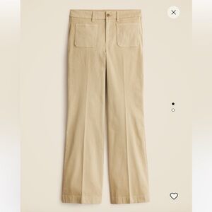 NWT J.Crew | Charley kickout cropped pant in chino | Beige Buckthorn | Size 32